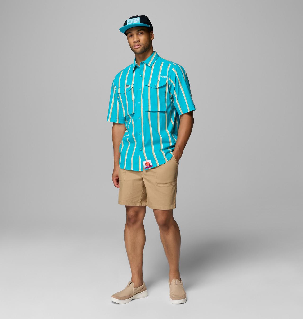 Men's PFG Bonefish Flats™ Printed Short Sleeve Shirt 2