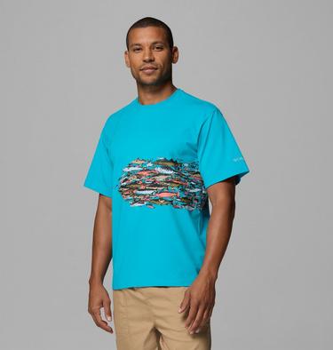 Men's Bonefish Flats T-Shirt, Color: Ocean Teal, image 8
