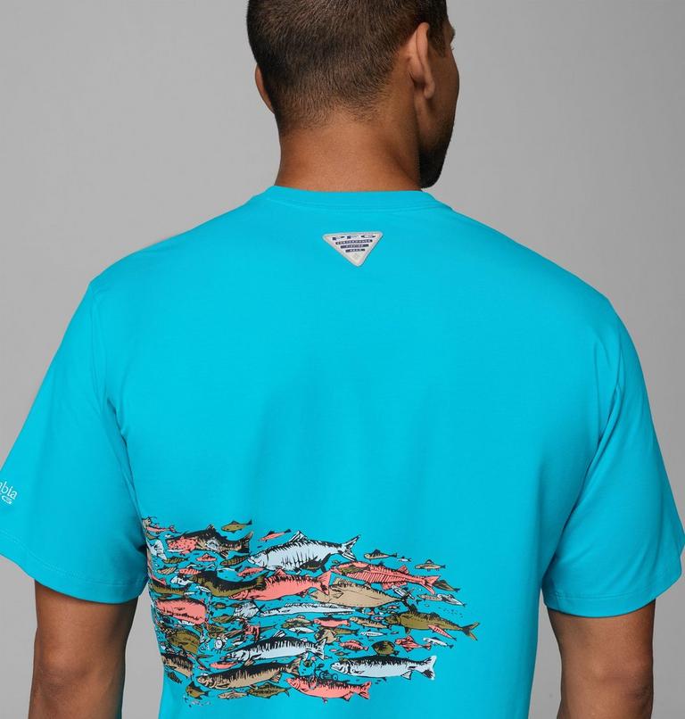 Men's Bonefish Flats T-Shirt, Color: Ocean Teal, image 6