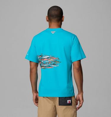 Men's Bonefish Flats T-Shirt, Color: Ocean Teal, image 7