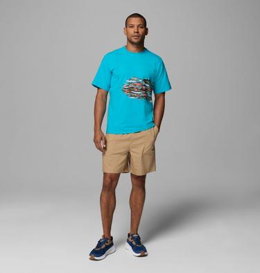 Men's Bonefish Flats T-Shirt, Color: Ocean Teal, image 4