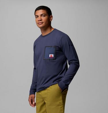 Men's Bonefish Flats Long Sleeve T-Shirt, Color: Nocturnal, image 8