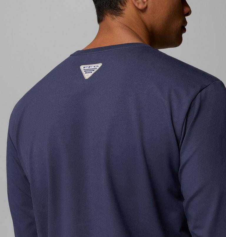 Men's Bonefish Flats Long Sleeve T-Shirt, Color: Nocturnal, image 6