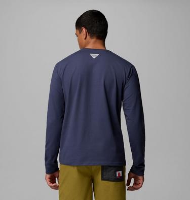 Men's Bonefish Flats Long Sleeve T-Shirt, Color: Nocturnal, image 7