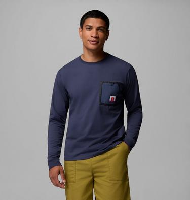 Men's Bonefish Flats Long Sleeve T-Shirt, Color: Nocturnal, image 5