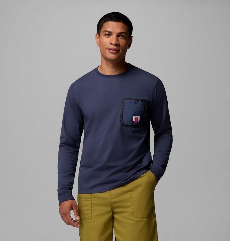 Men's Bonefish Flats Long Sleeve T-Shirt, Color: Nocturnal, image 1