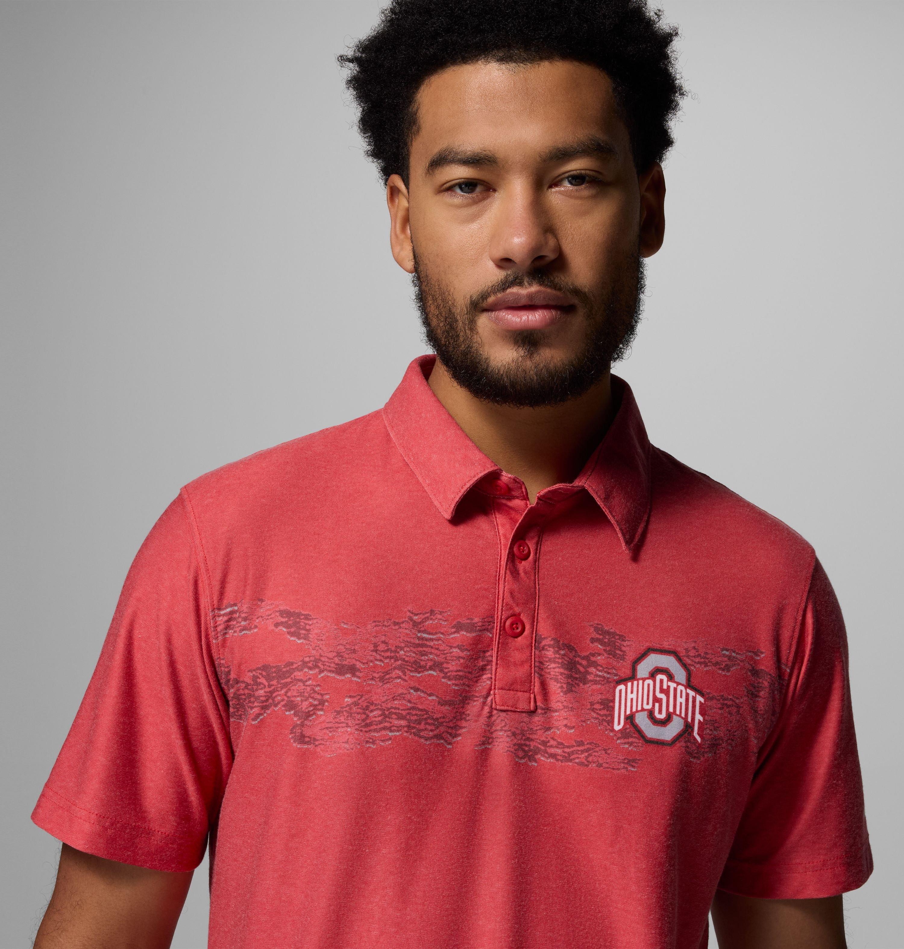 Men's Collegiate Thistletown Hills Printed Polo - Ohio State 5