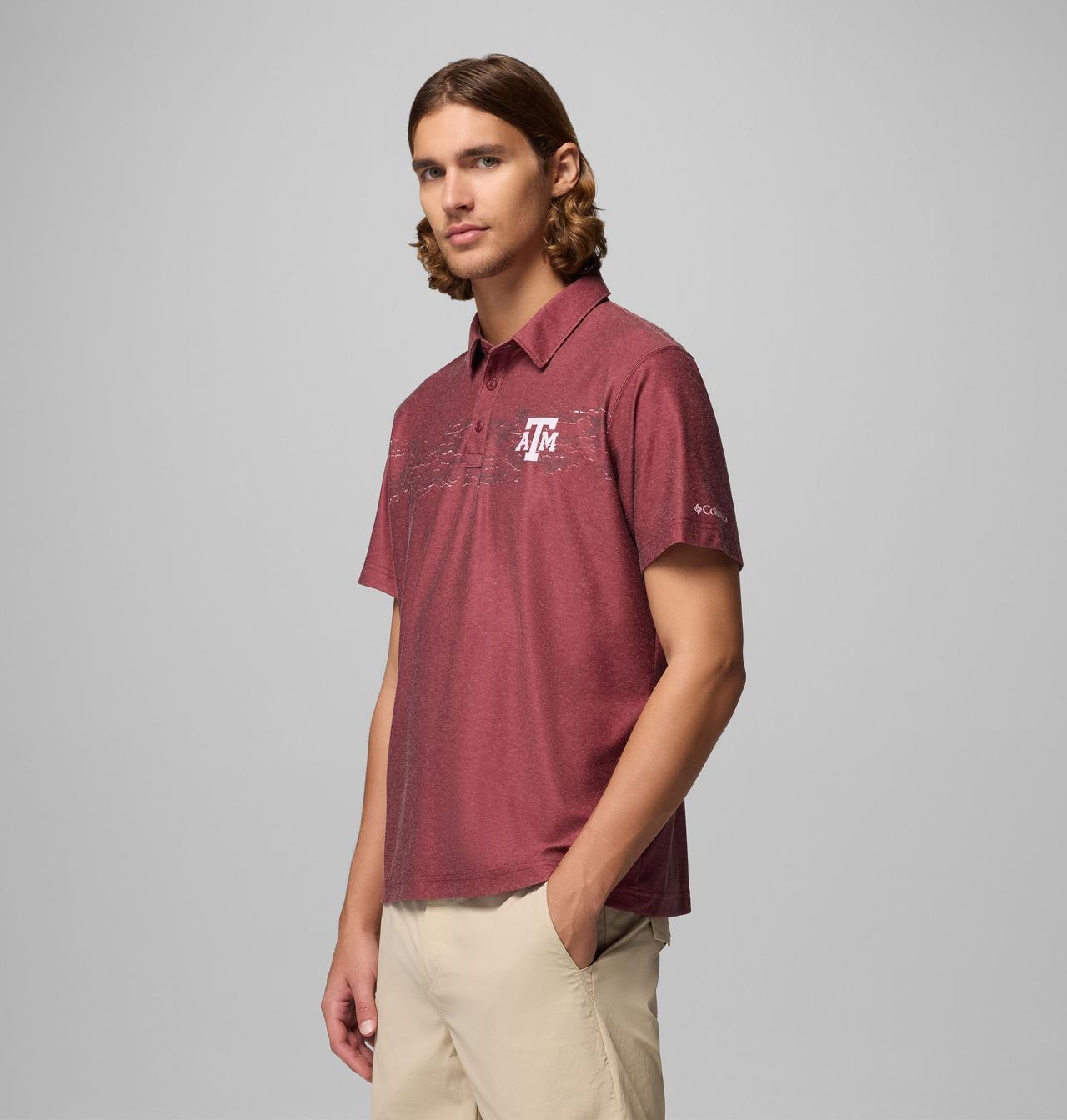 Men's Collegiate Thistletown Hills Printed Polo - Texas A&M 4