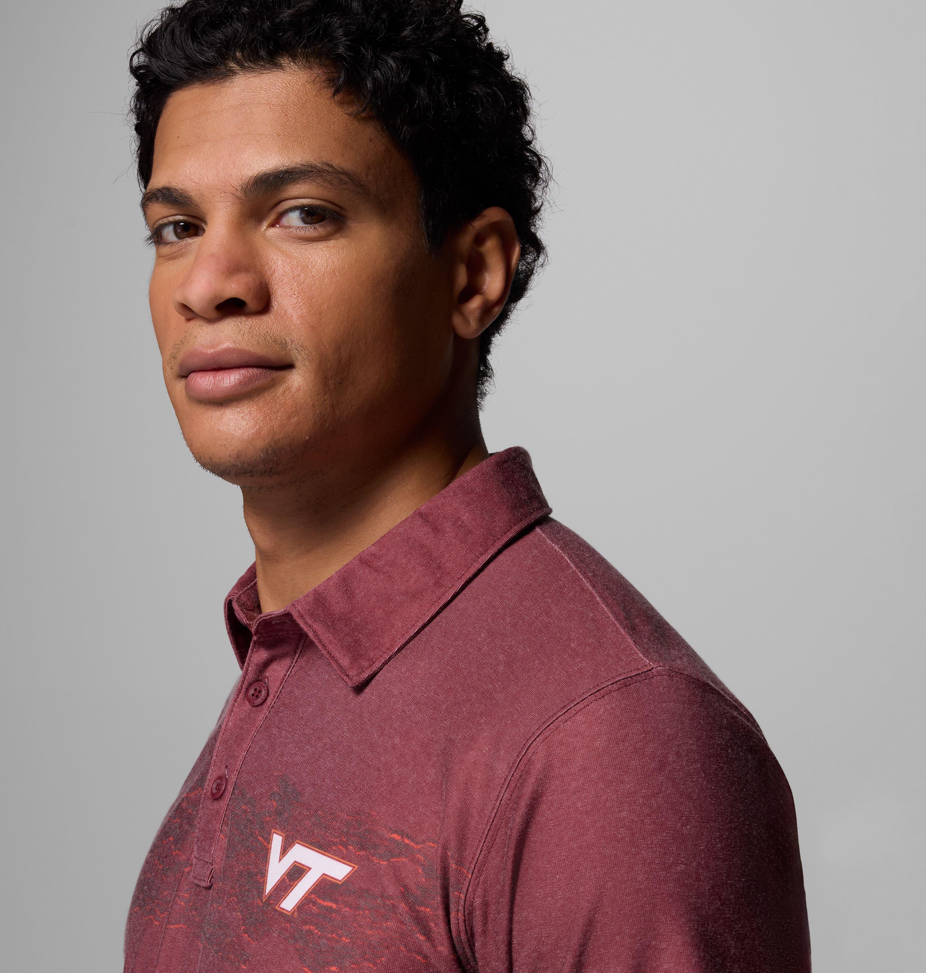 Men's Collegiate Thistletown Hills Printed Polo - Virginia Tech 5