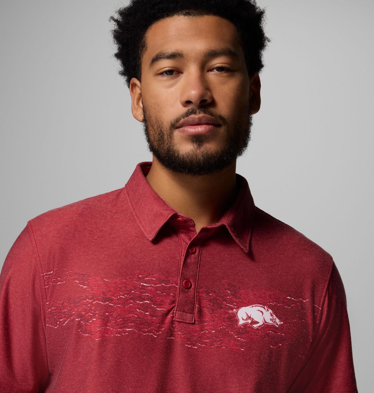 Men's Collegiate Thistletown Hills Printed Polo - Arkansas 5