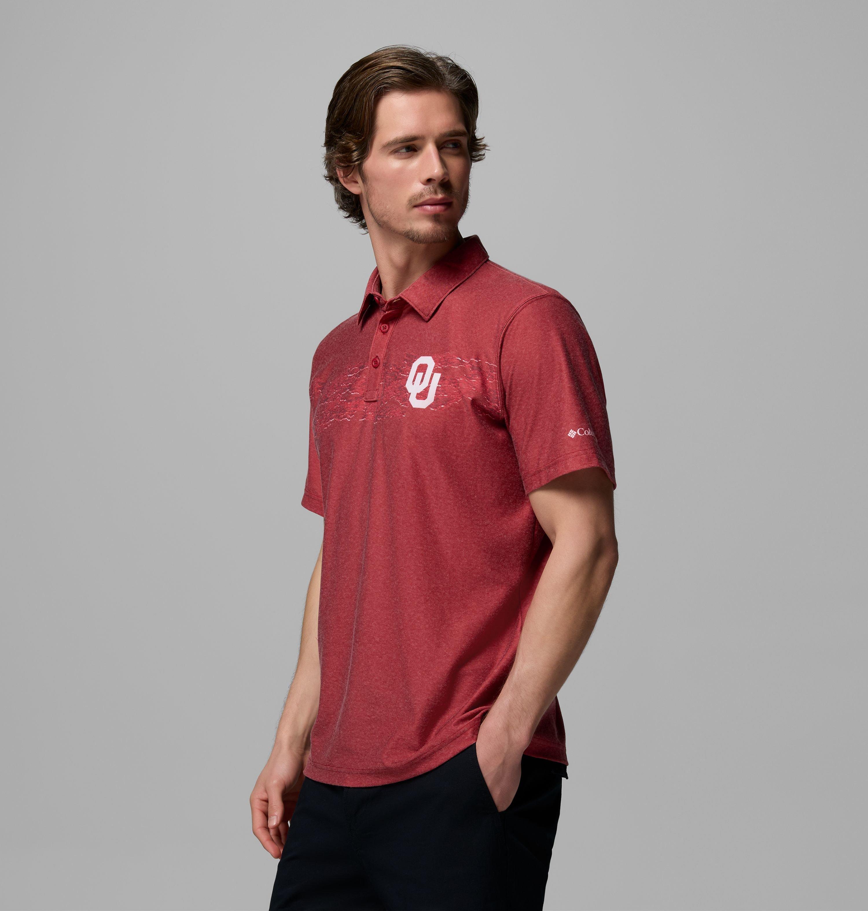 Men's Collegiate Thistletown Hills Printed Polo - Oklahoma 4