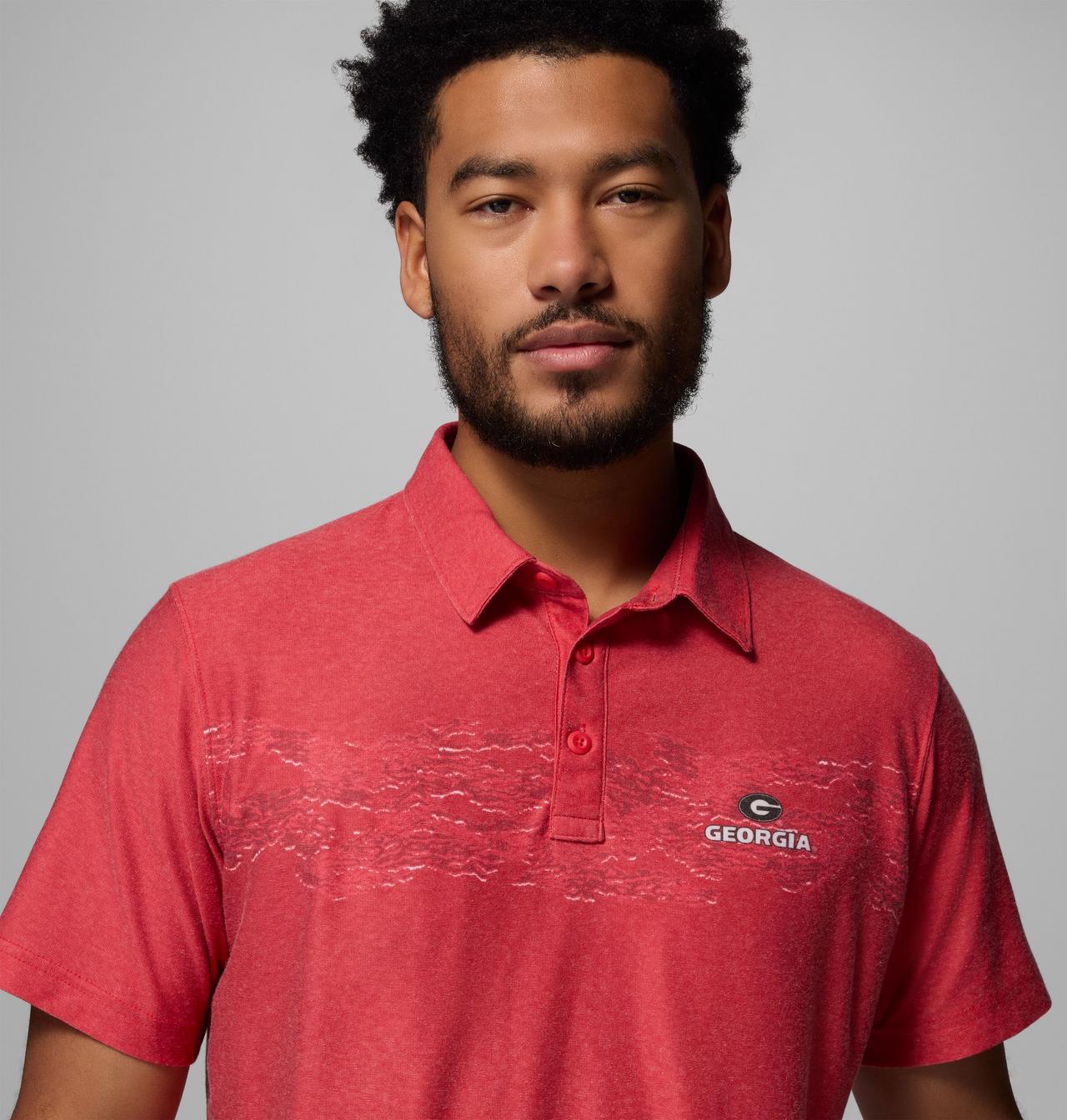 Men's Collegiate Thistletown Hills™ Printed Polo - Georgia 5