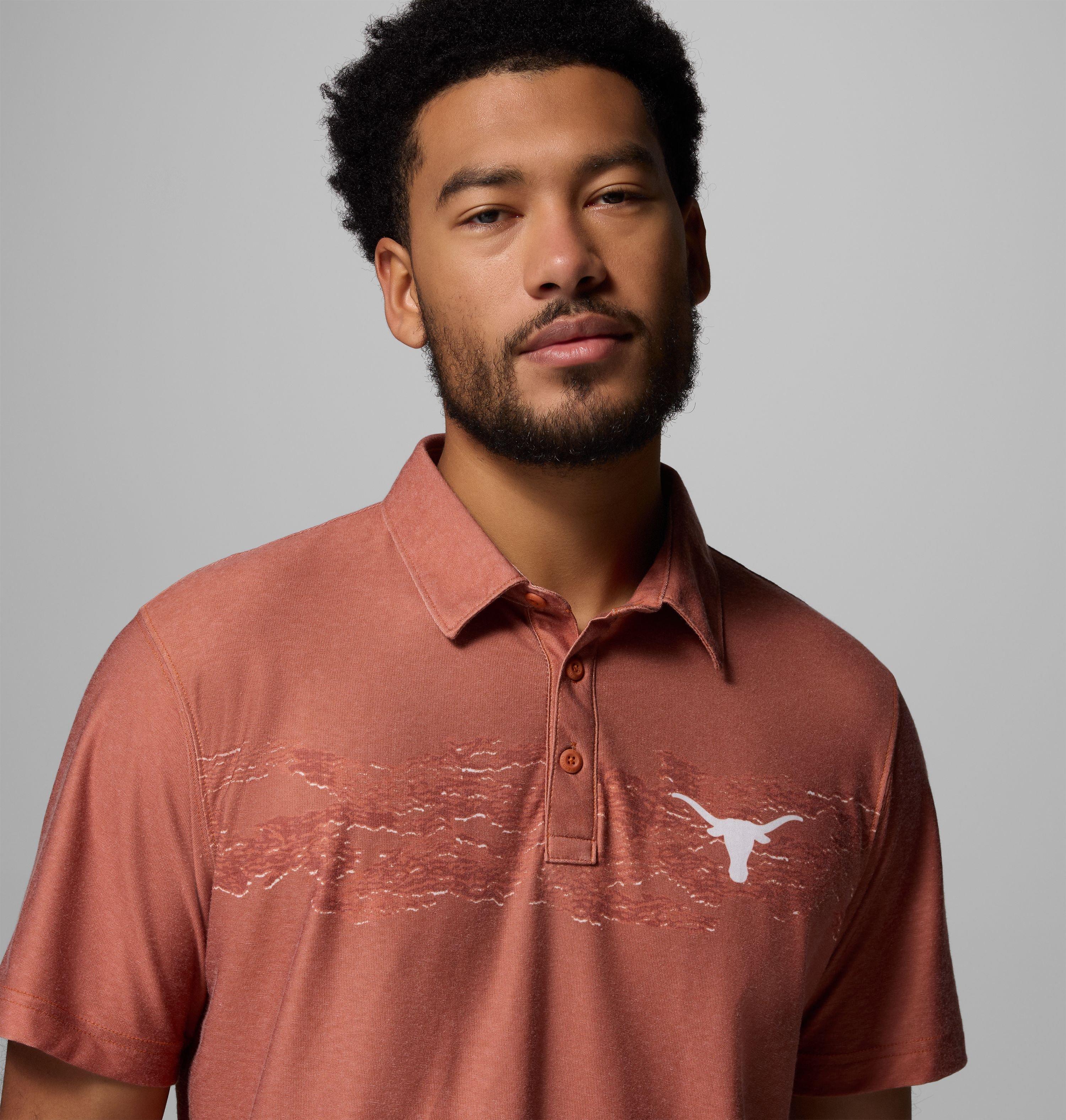 Men's Collegiate Thistletown Hills Printed Polo - Texas 5