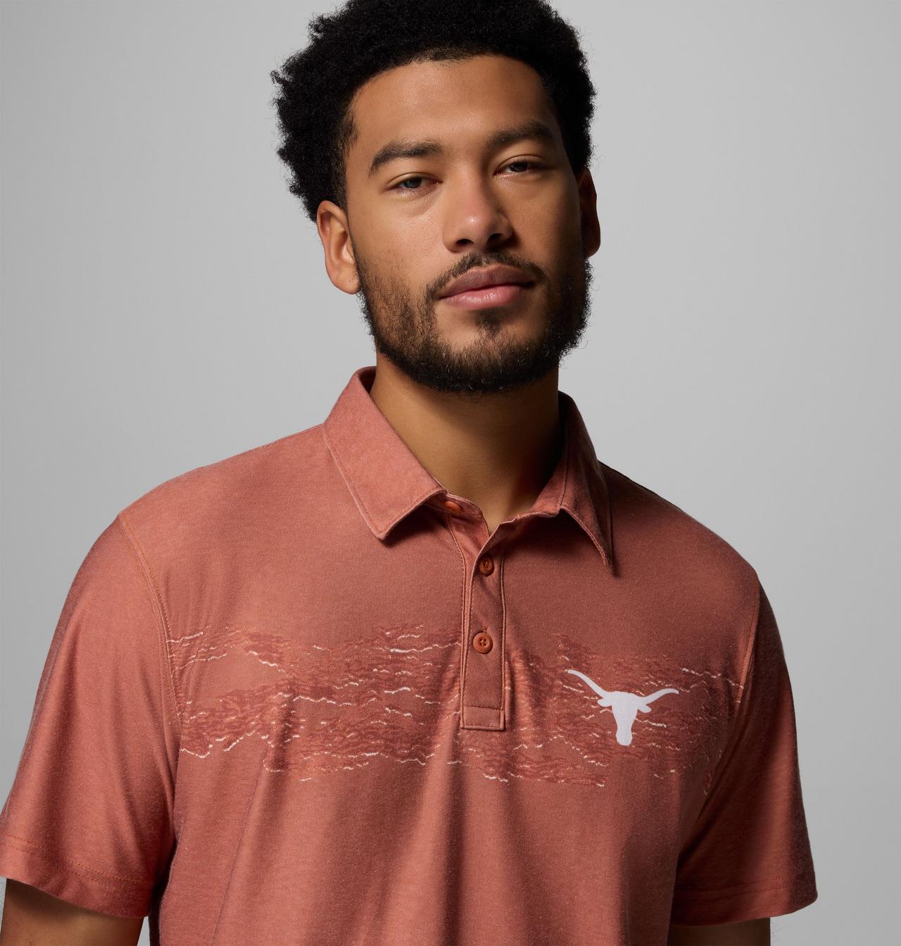 Men's Collegiate Thistletown Hills™ Printed Polo - Texas 5