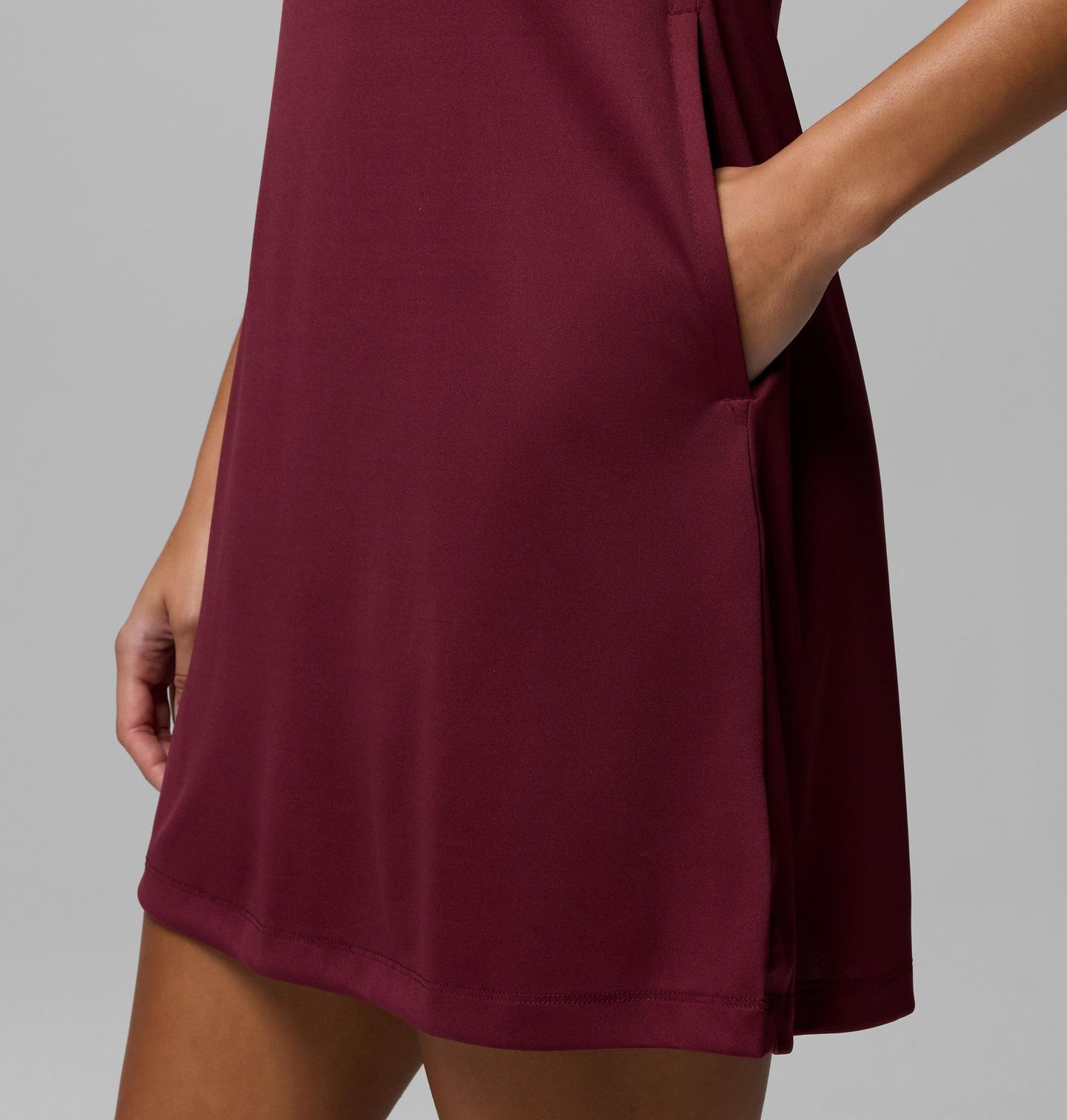 Женское платье Columbia Collegiate PFG Tidal Tank Dress - Texas A&M, цвет: Глубокий тёмно-бордовый — фото 3