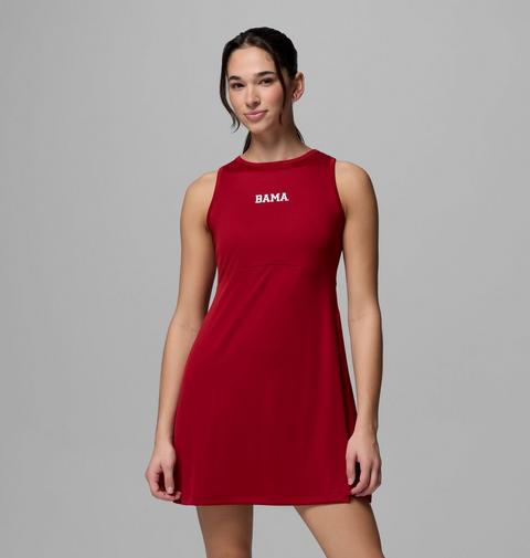 Женское платье Columbia Collegiate PFG Tidal Tank Dress - Alabama, цвет: Красный бархатный