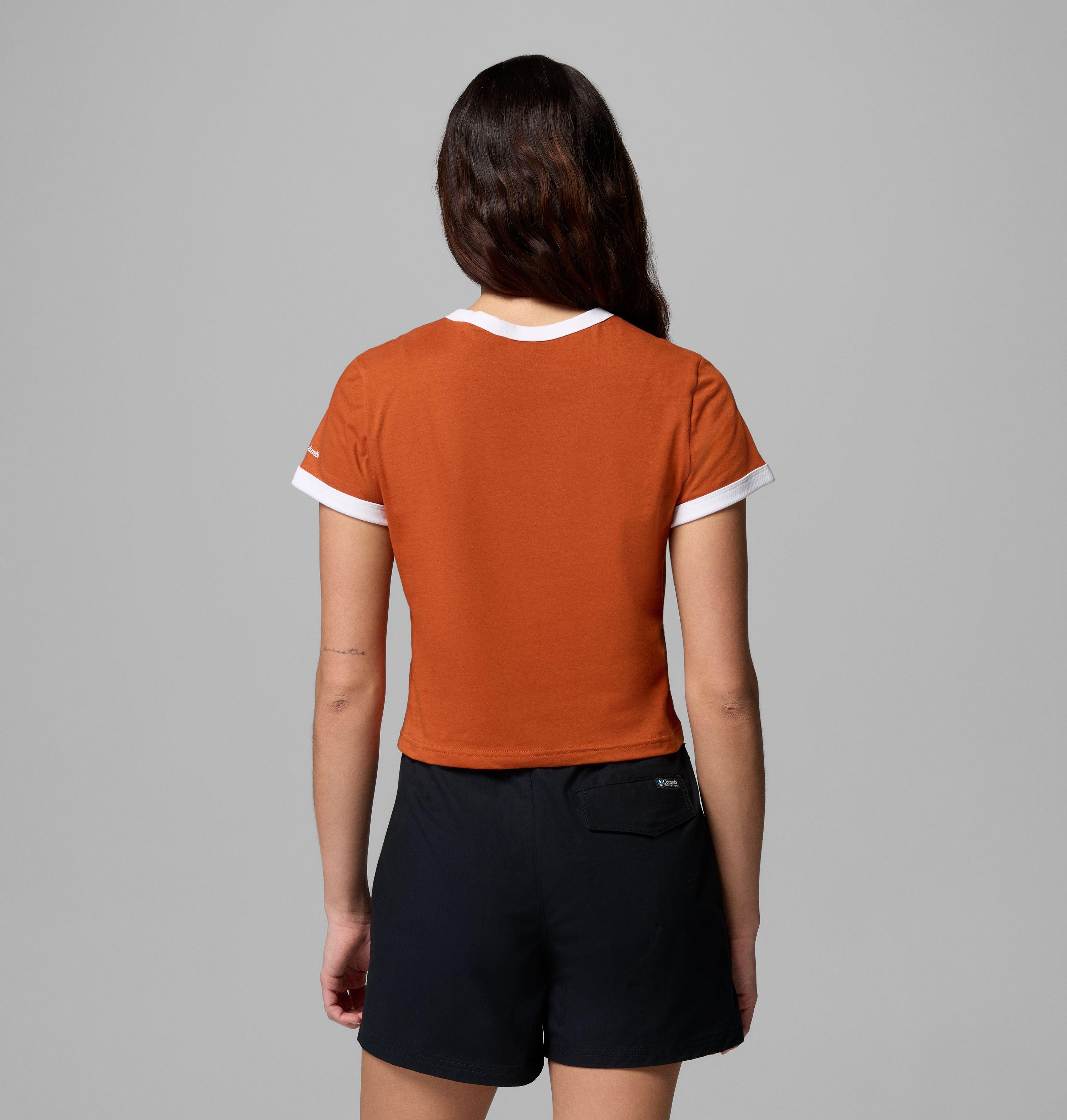 Women's Collegiate Rolling Bend Ringer Tee - Texas 3