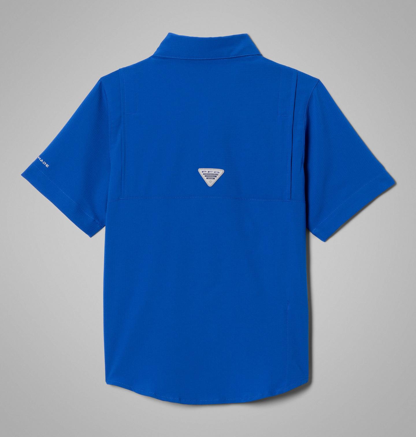 Детская рубашка Columbia Collegiate PFG Tamiami Short Sleeve Shirt - Florida, цвет: Fla - Azul — фото 2