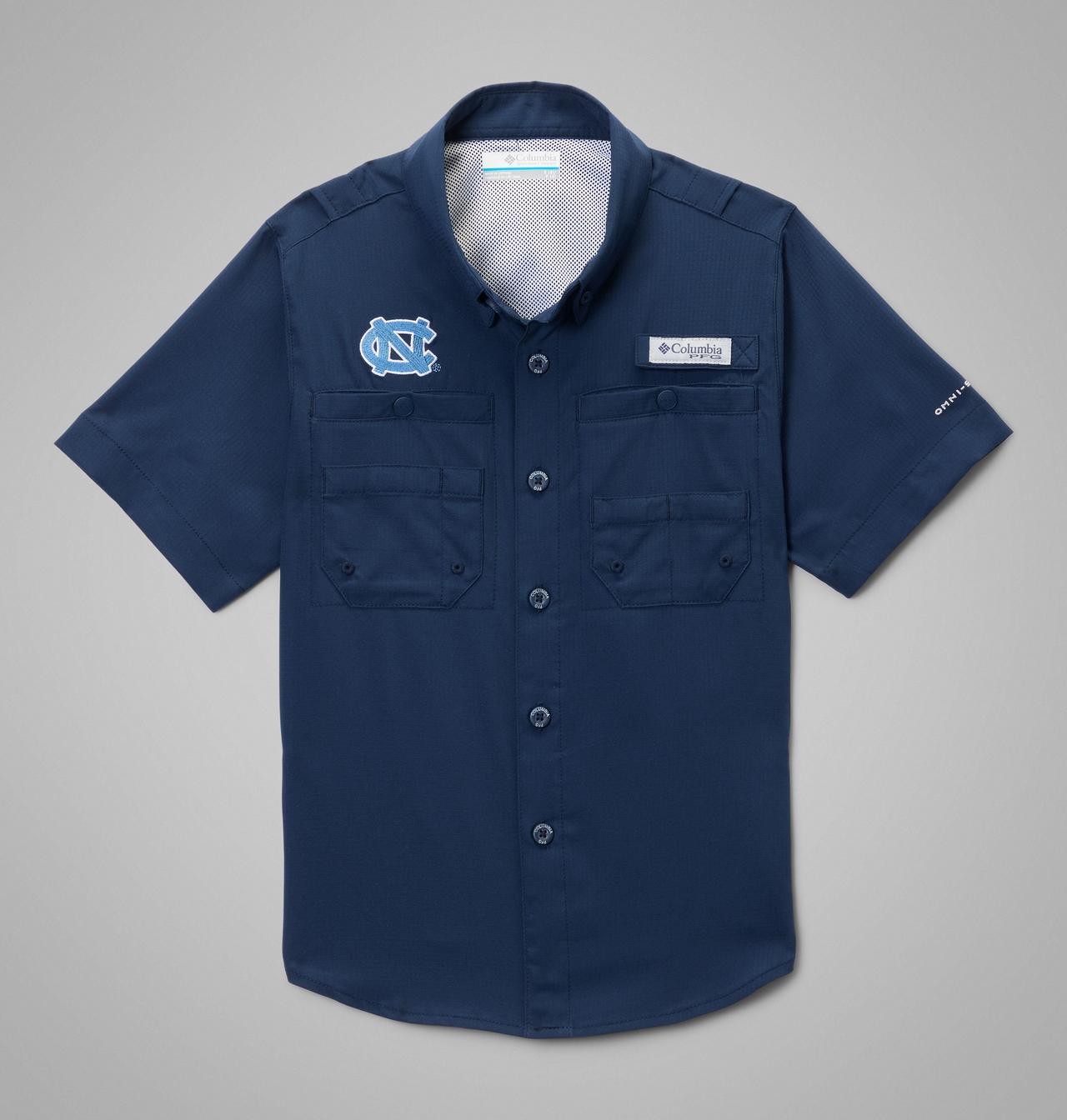 Kids' Collegiate PFG Tamiami™ Short Sleeve Shirt - North Carolina 1