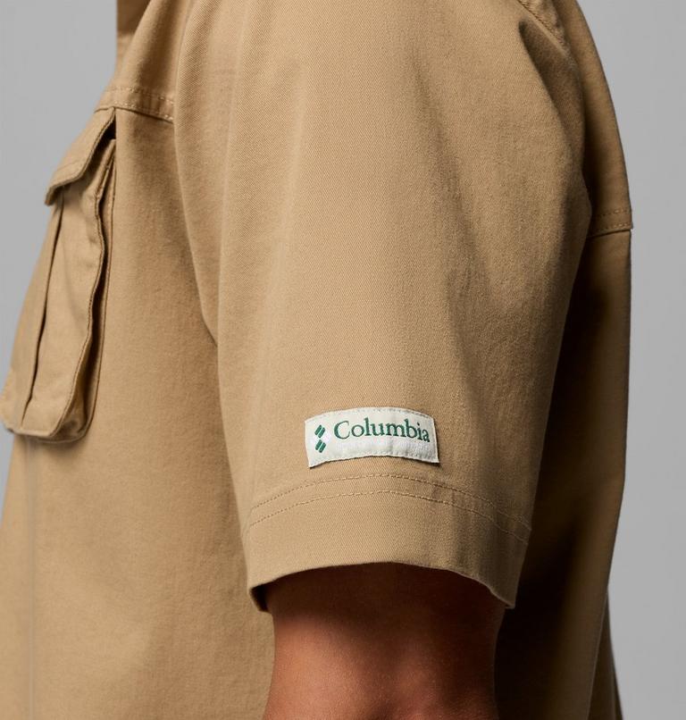 Unisex Acker Rock Twill Short Sleeve Shirt, Color: Beach, image 6