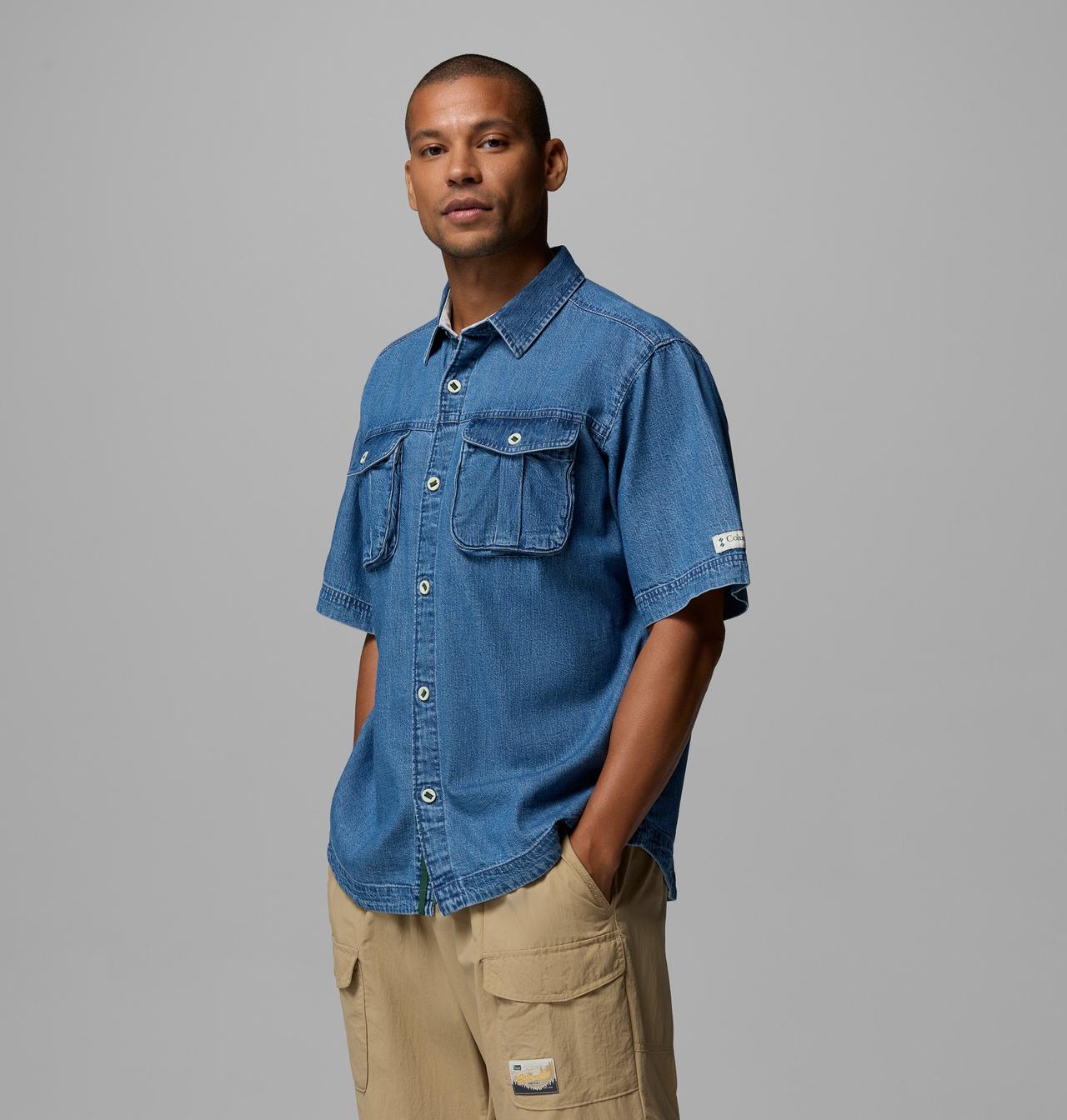 Men's Acker Rock Twill Short Sleeve Button Up Shirt 4