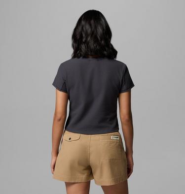 Women's Acker Rock Knit Cropped T-Shirt, Color: Shark, image 11