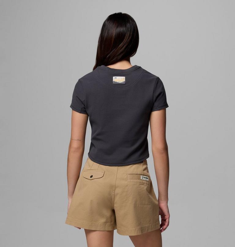 Camiseta corta de punto Acker Rock para mujer, Color: Shark, image 3