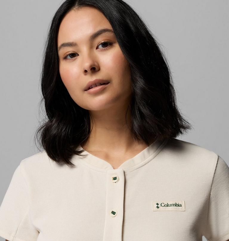 Women's Acker Rock Knit Cropped T-Shirt, Color: Chalk, image 5