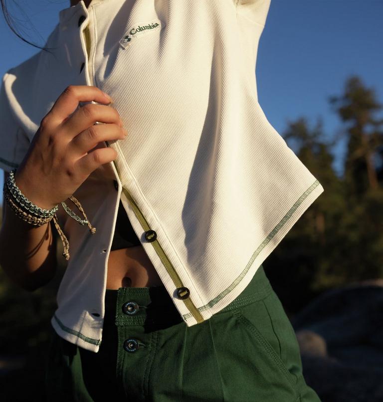 Camiseta corta de punto Acker Rock para mujer, Color: Chalk, image 4