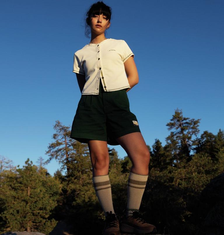 Camiseta corta de punto Acker Rock para mujer, Color: Chalk, image 5