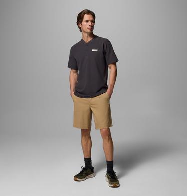 Men's Acker Rock Knit Short T-Shirt, Color: Shark, image 2