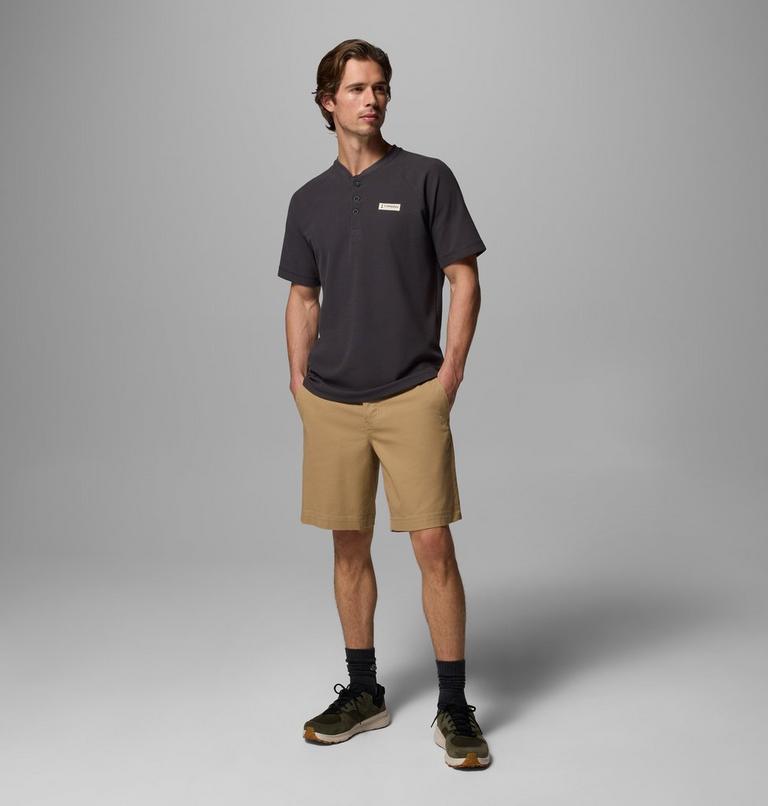 Men's Acker Rock Knit Short T-Shirt, Color: Shark, image 2