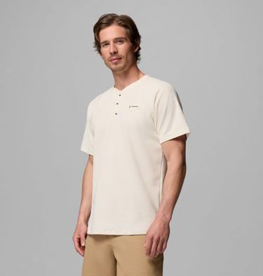 Men's Acker Rock Knit Short T-Shirt, Color: Chalk, image 8