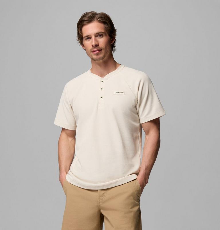 Men's Acker Rock Knit Short T-Shirt, Color: Chalk, image 1