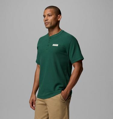 Men's Acker Rock Knit Short T-Shirt, Color: Rain Forest, image 4