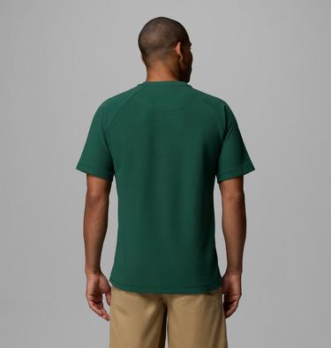Men's Acker Rock Knit Short T-Shirt, Color: Rain Forest, image 3