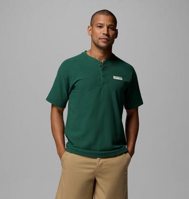 Men's Acker Rock Knit Short T-Shirt, Color: Rain Forest, image 1