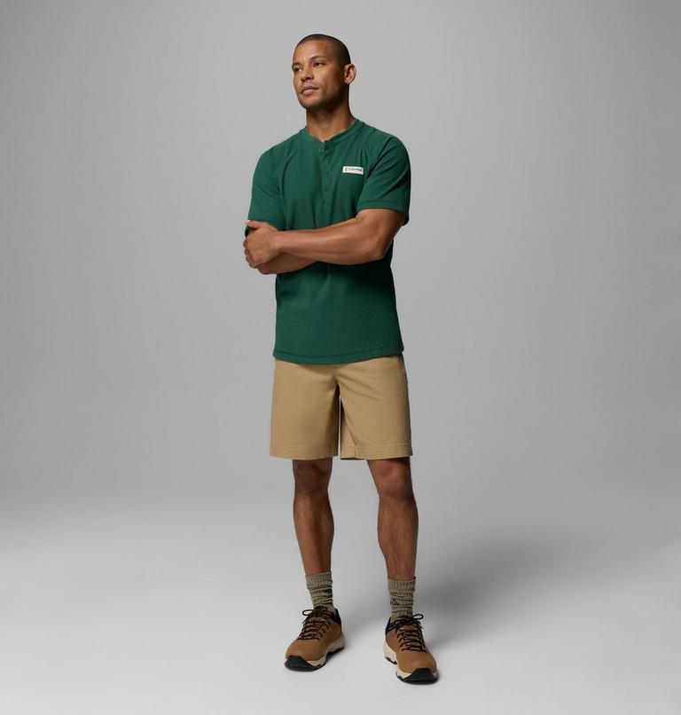Men's Acker Rock Knit Short T-Shirt, Color: Rain Forest, image 2