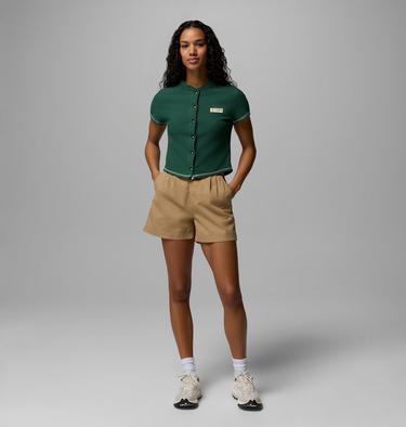 Shorts de sarga Acker Rock para mujer, Color: Beach, image 2