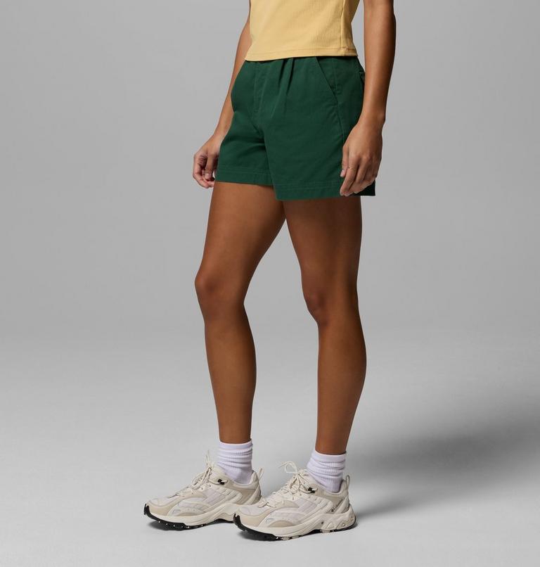 Shorts de sarga Acker Rock para mujer, Color: Rain Forest, image 4