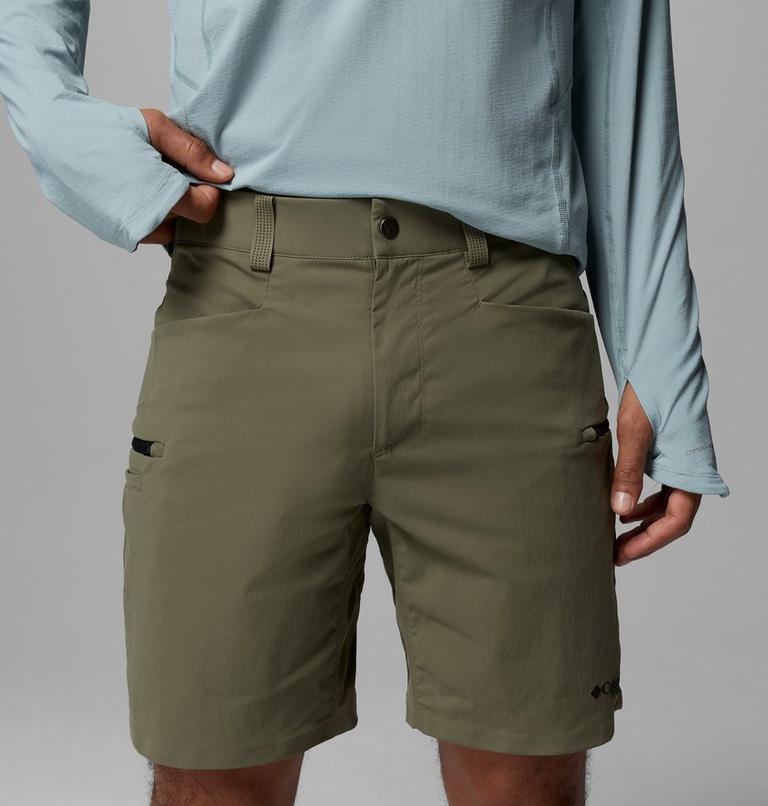 Men's Cosmiques Pro Hiking Shorts, Color: Stone Green, image 5