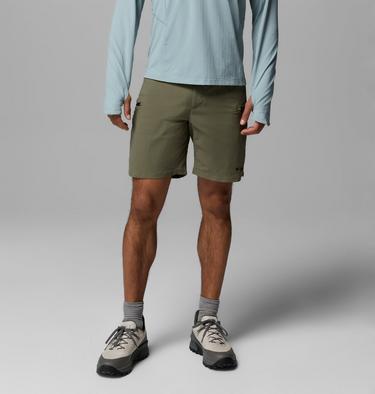 Men's Cosmiques Pro Hiking Shorts, Color: Stone Green, image 1