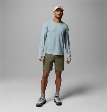 Men's Cosmiques Pro Hiking Shorts, Color: Stone Green, image 2