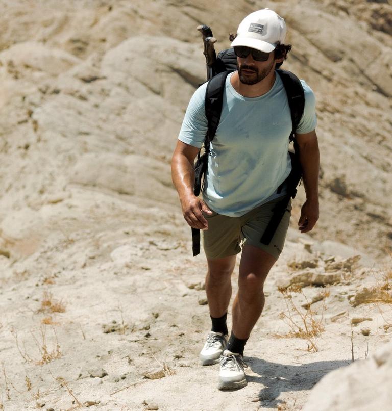 Men's Cosmiques Pro Hiking Shorts, Color: Stone Green, image 12