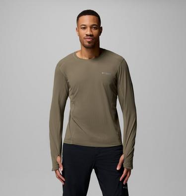 T-shirt Technique Manches Longues Diamond Peak Pro Homme, Color: Stone Green, image 1
