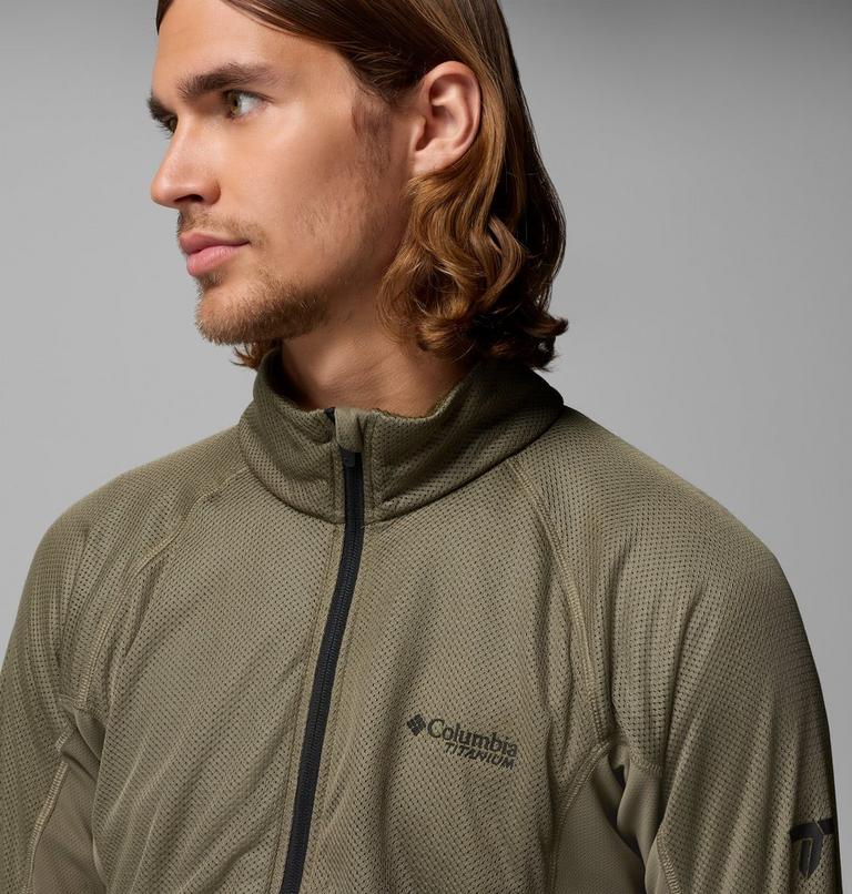 Forro polar t&eacute;cnico con cremallera de arriba abajo Summit Step para hombre, Color: Stone Green, image 7