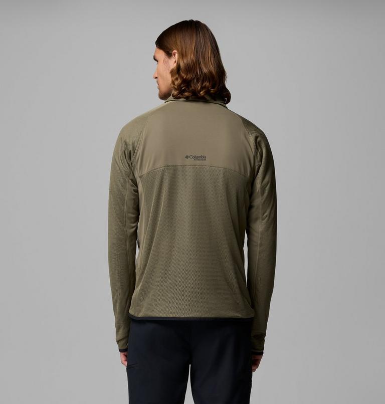 Forro polar t&eacute;cnico con cremallera de arriba abajo Summit Step para hombre, Color: Stone Green, image 3