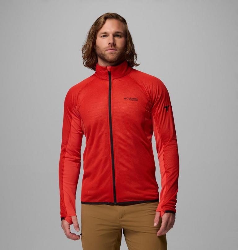 Forro polar t&eacute;cnico con cremallera de arriba abajo Summit Step para hombre, Color: Super Sonic, image 1