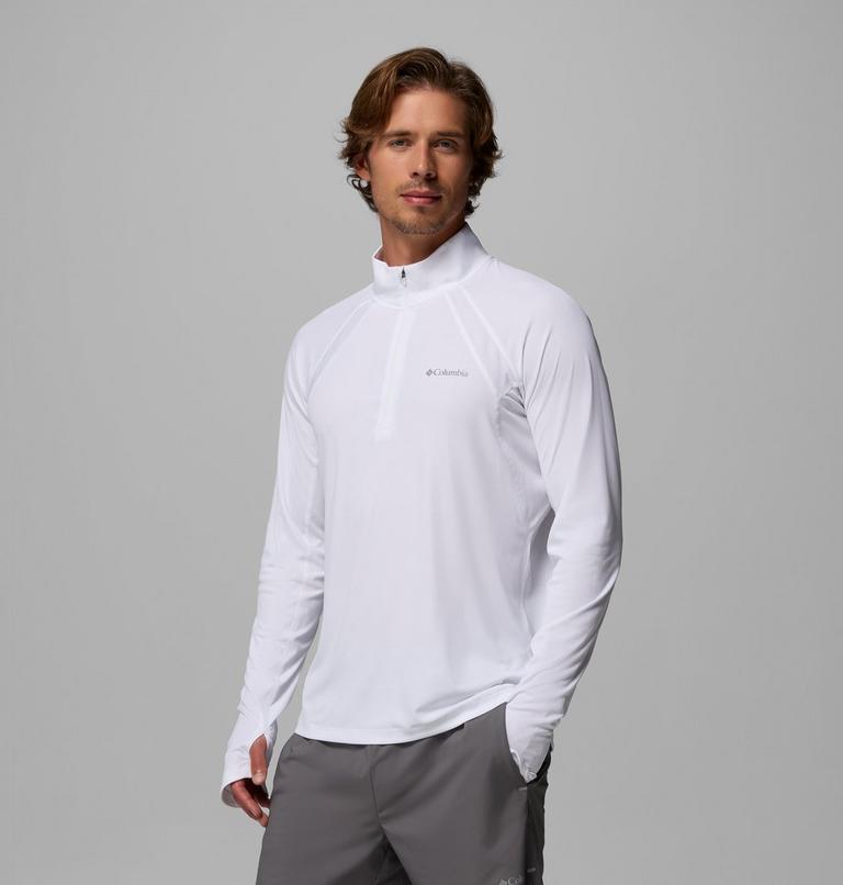 Haut Demi-zip Technique Stealth Spring Homme, Color: White, image 4