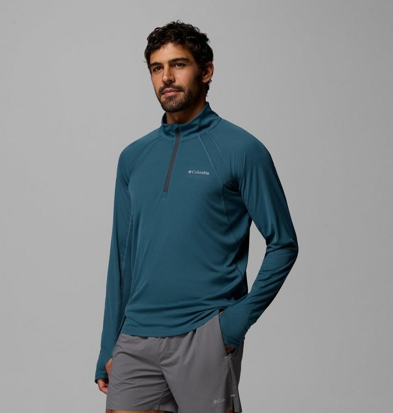 Haut Demi-zip Technique Stealth Spring Homme, Color: Everblue, Shark Pops, image 4